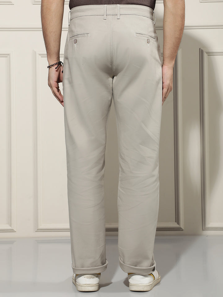 Modern Dune Khaki Straight Trousers