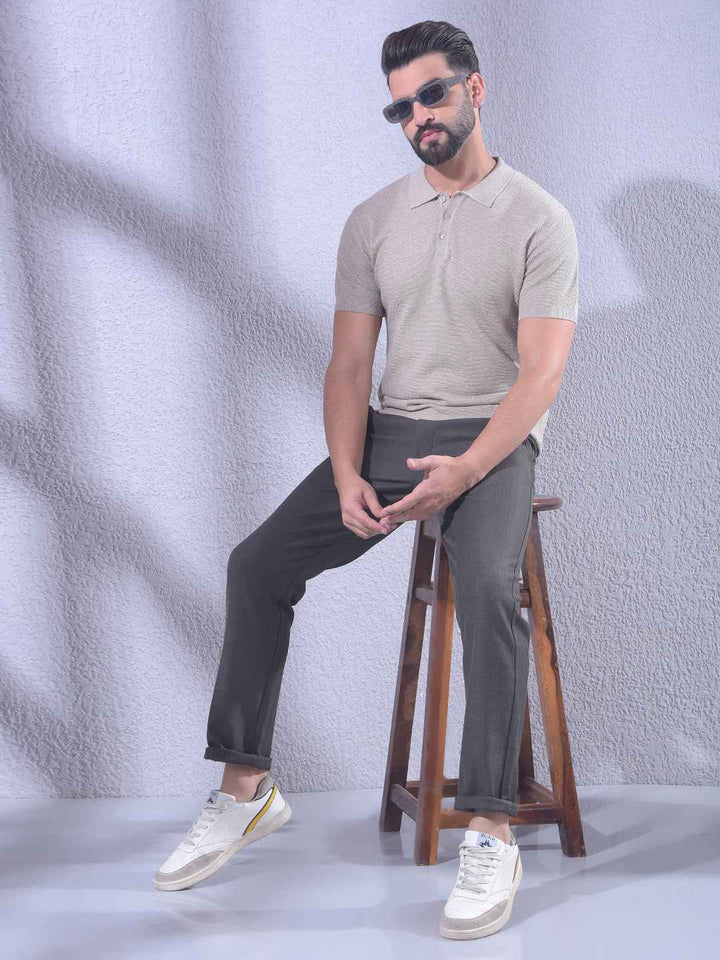 Creamy Beige Classic Polo T-Shirt