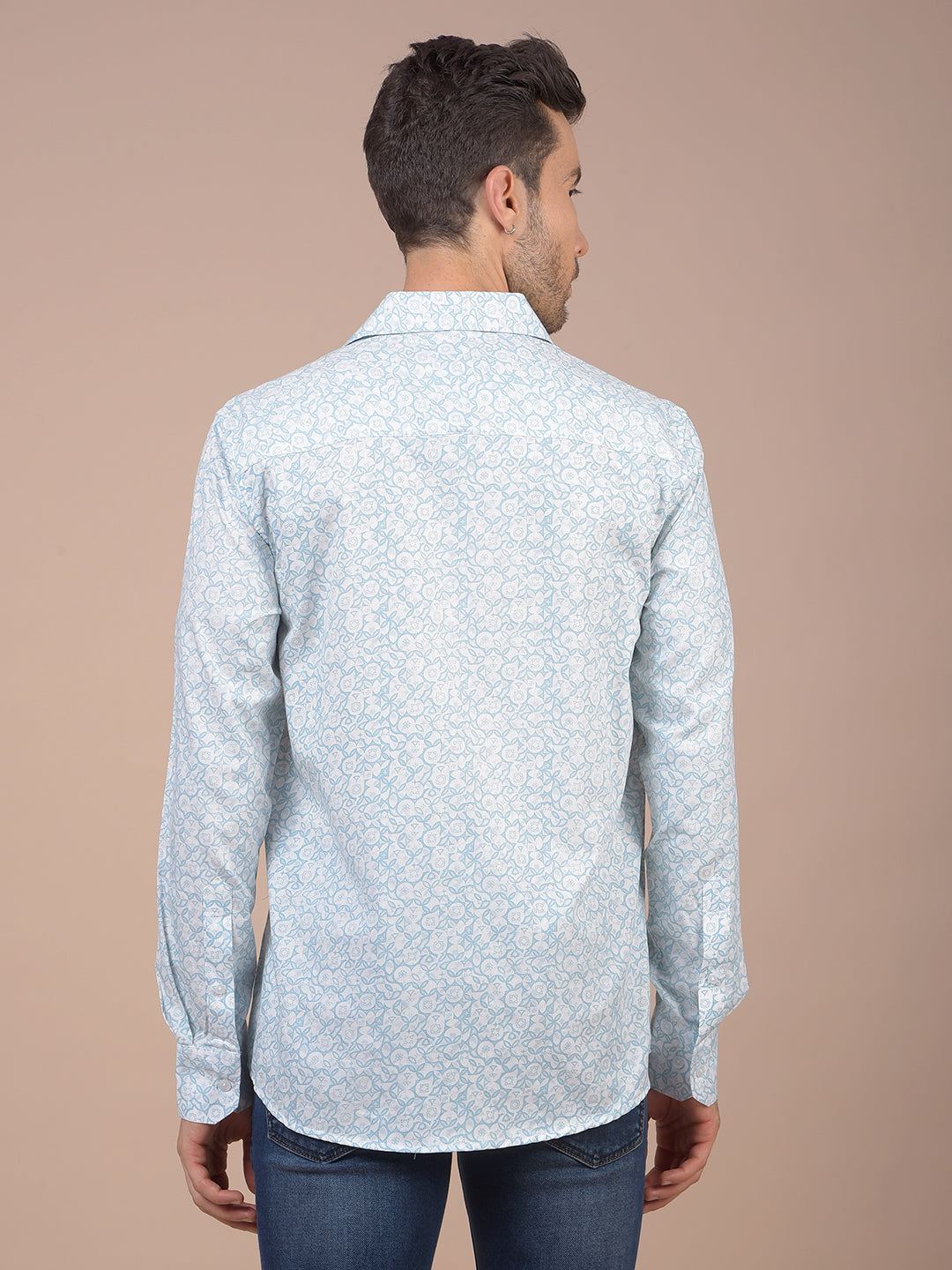 Blue Printed Shirt