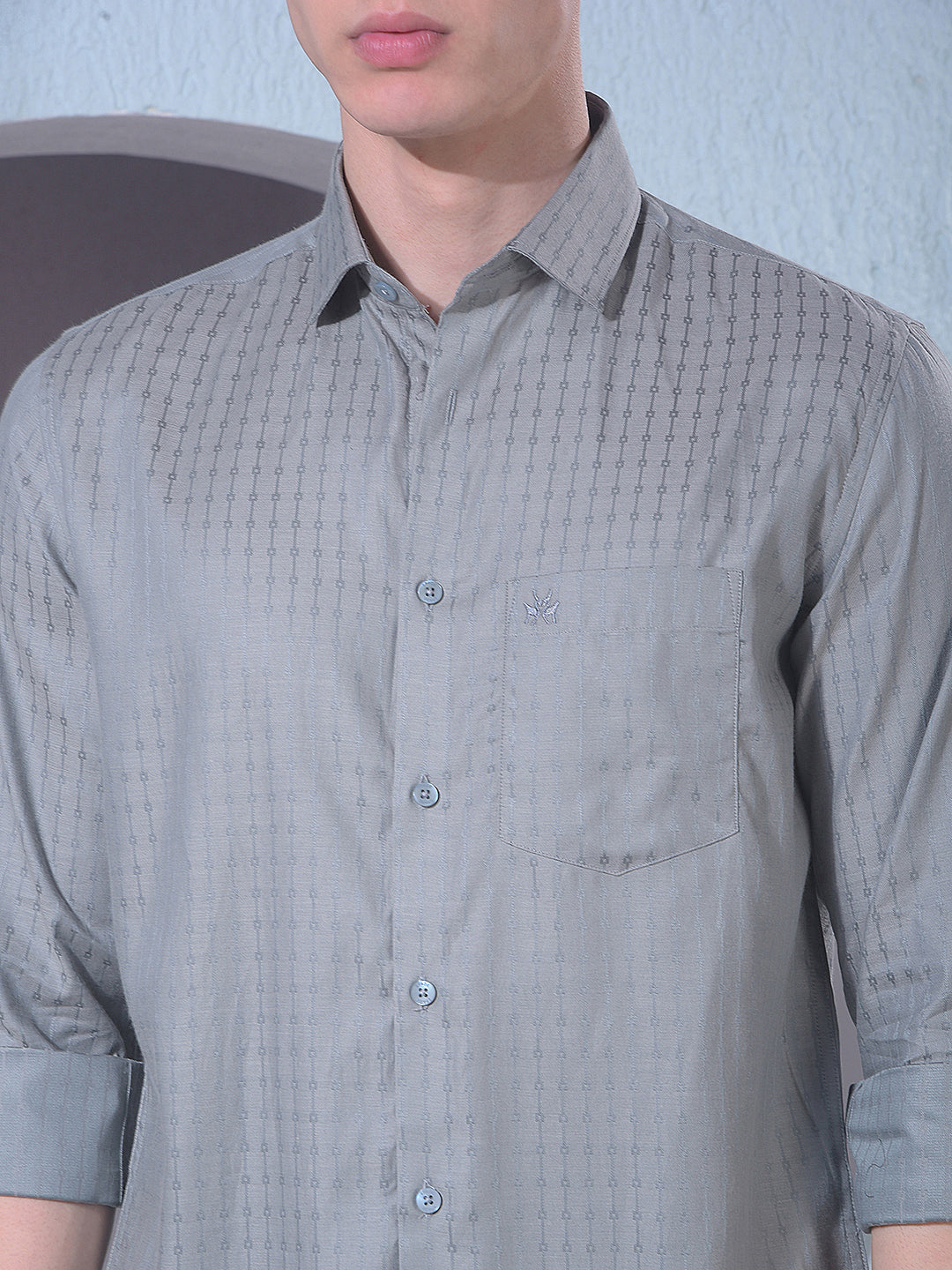 Deep Green Jacquard Shirt