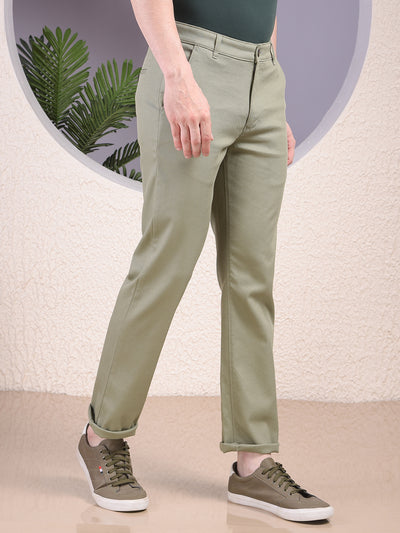 Swanky Green Straight Trousers