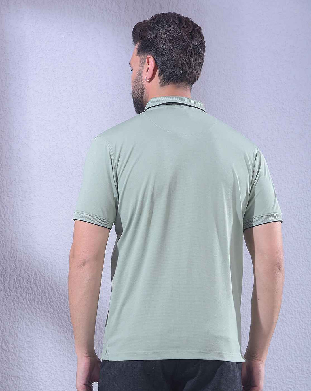 Green Polo Neck T-Shirt