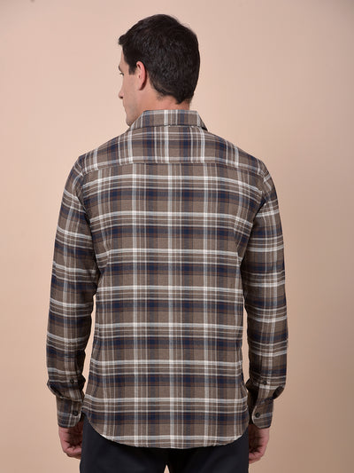 Brown Checked Shirt