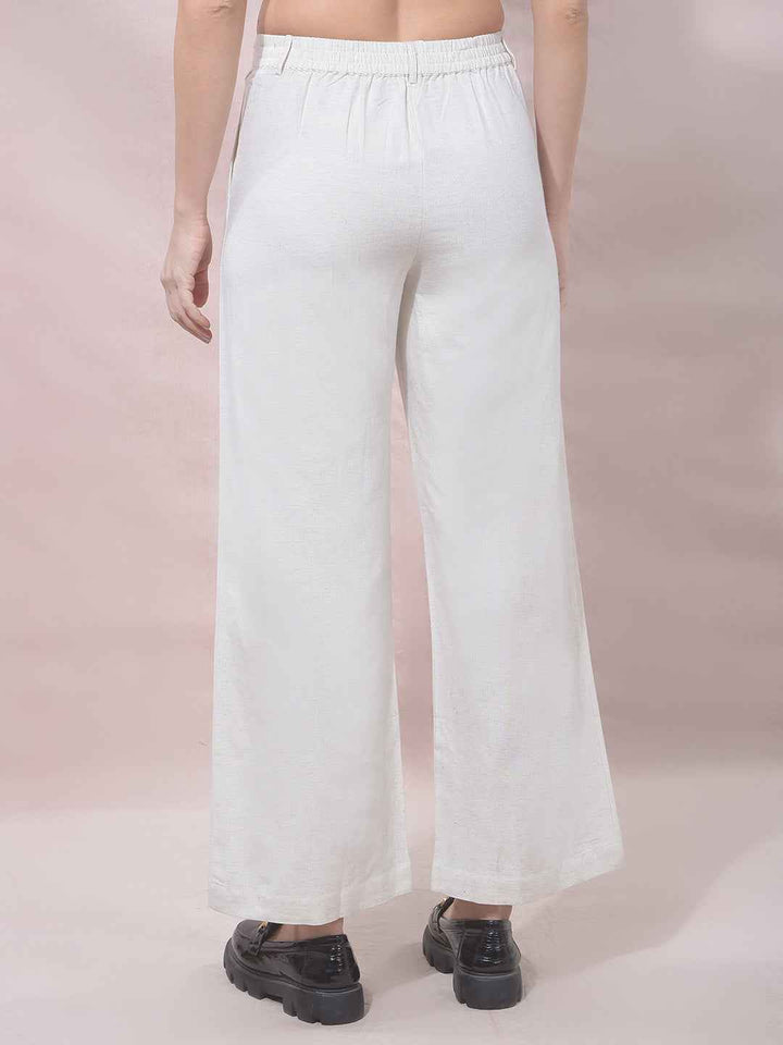 FluxIvory Wide Leg Trousers