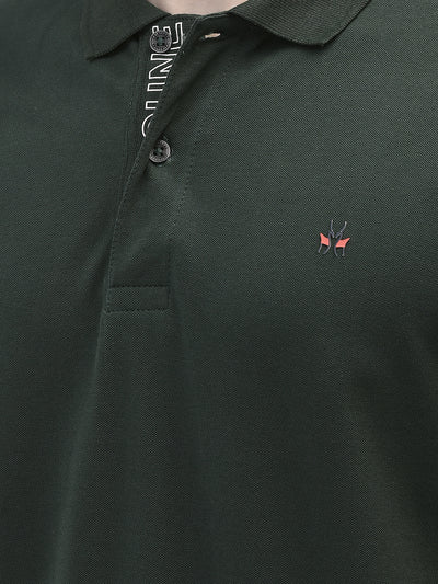 Green Polo Neck T-Shirt