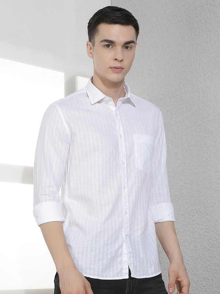 White Striped Shirt