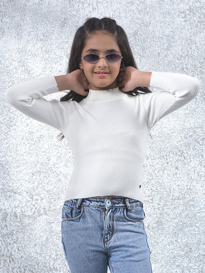 Classic White Knitted Sweater
