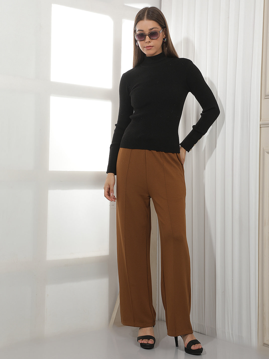 Black High Neck Sweater