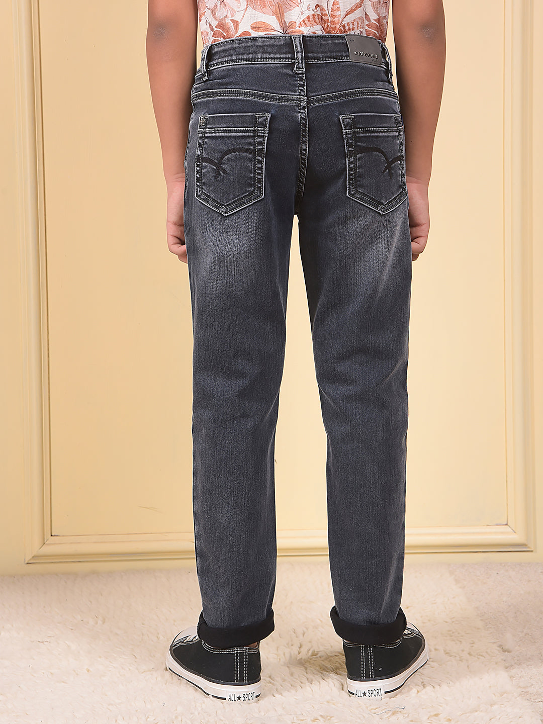 Classy Slim Dark Wash Black Jeans