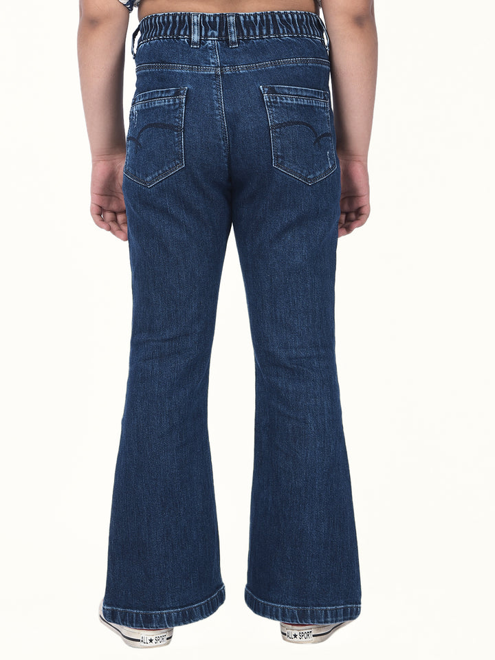 Tailored Edge Blue Bootcut Jeans