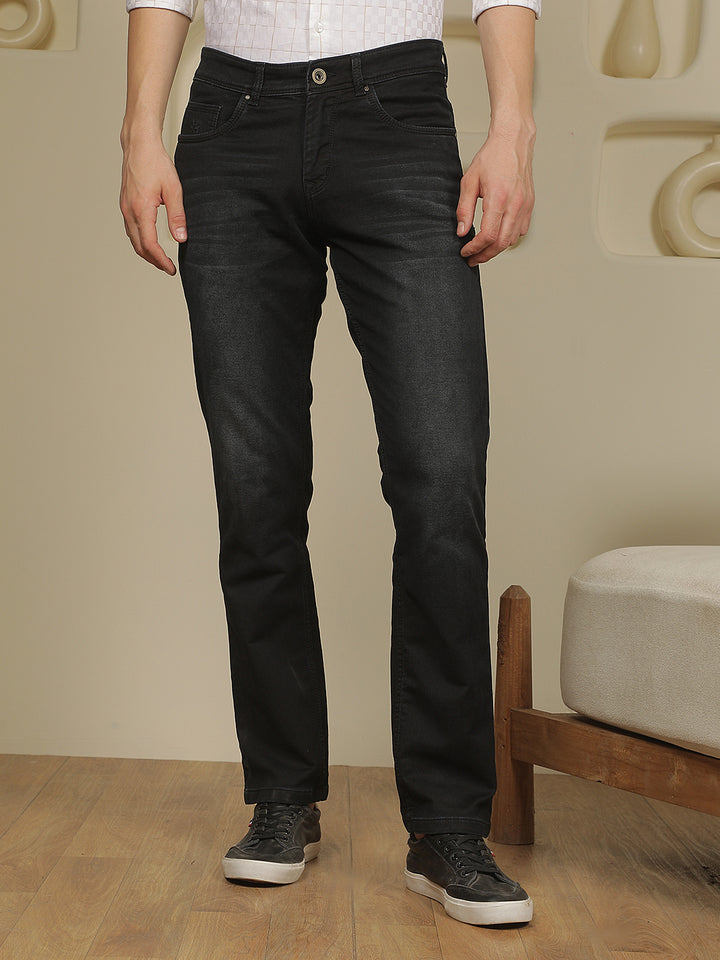 Pitch Black Stretchable Jeans