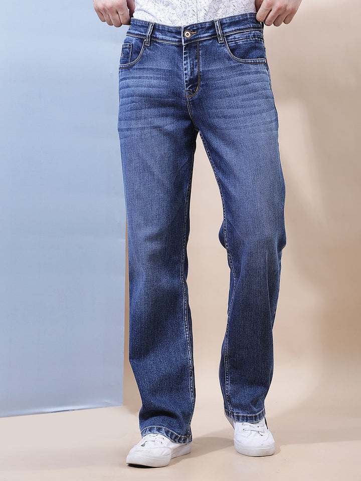 Contemporary Ocean Blue Baggy Jeans