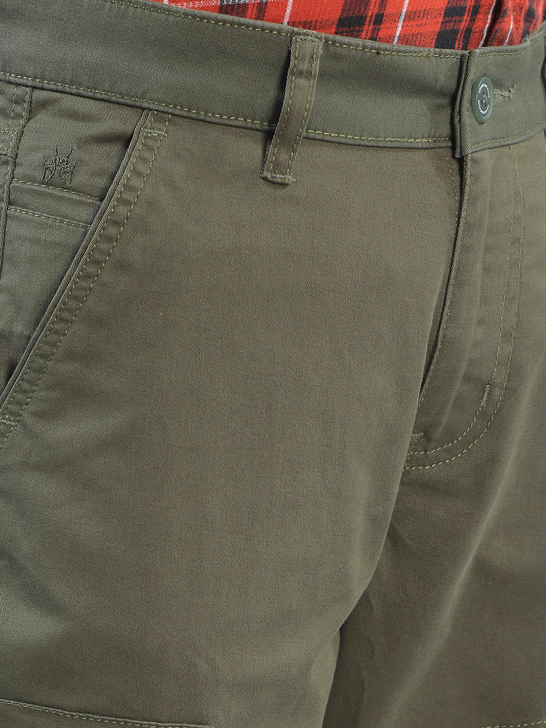 Minimalist Earth Olive Cargo Trousers