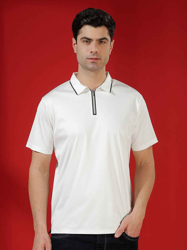 White Essential Polo T-Shirt