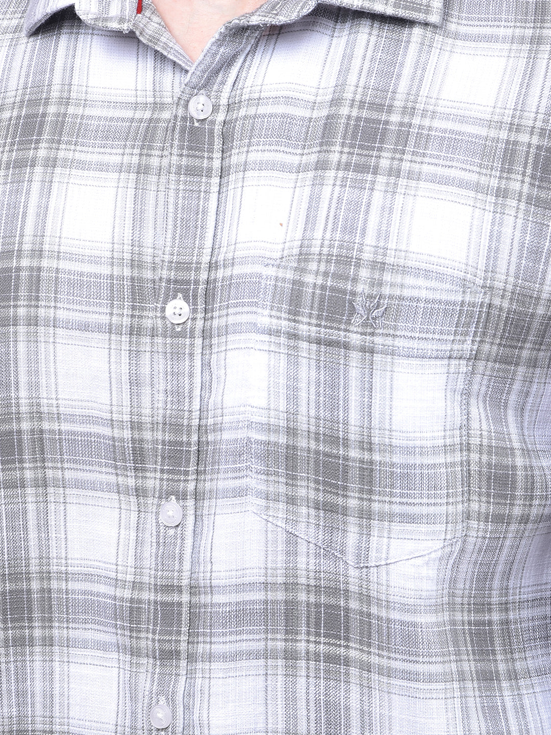 Green Checked 100% Cotton Shirt