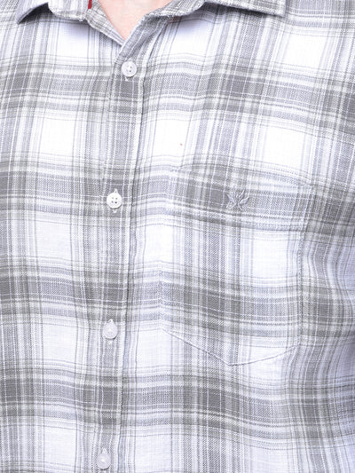 Green Checked 100% Cotton Shirt