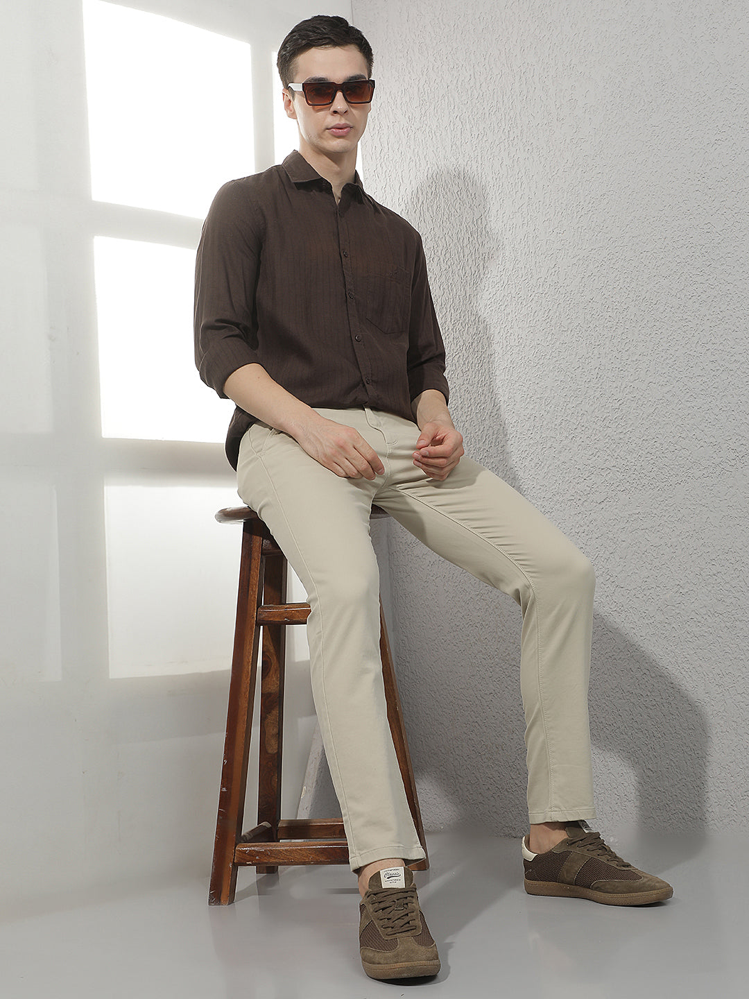 Warm Sand Beige Trousers