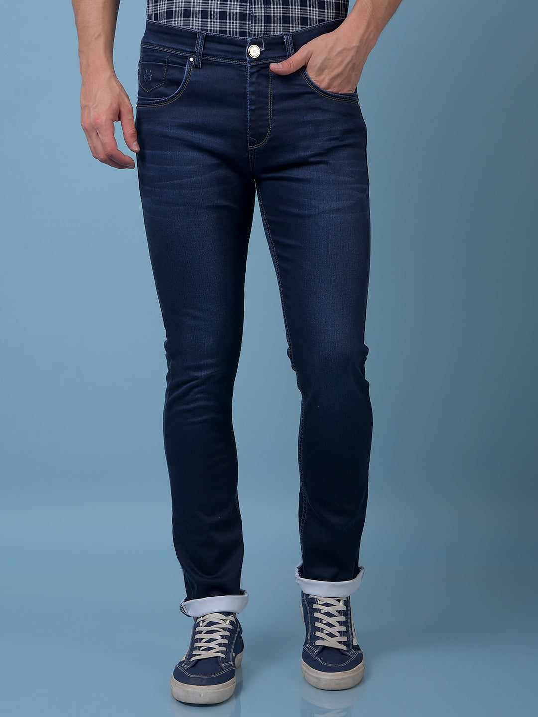 Essential Navy blue Jeans