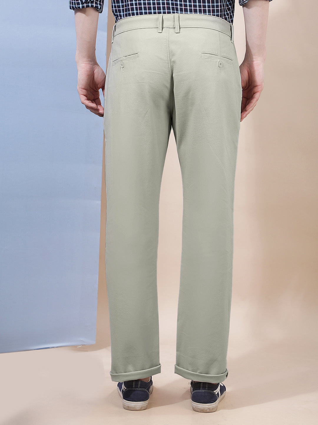 Minimalist Taupe Beige Knitted Trousers