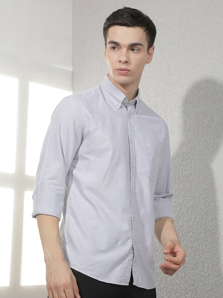 Grey 100% Cotton Shirt