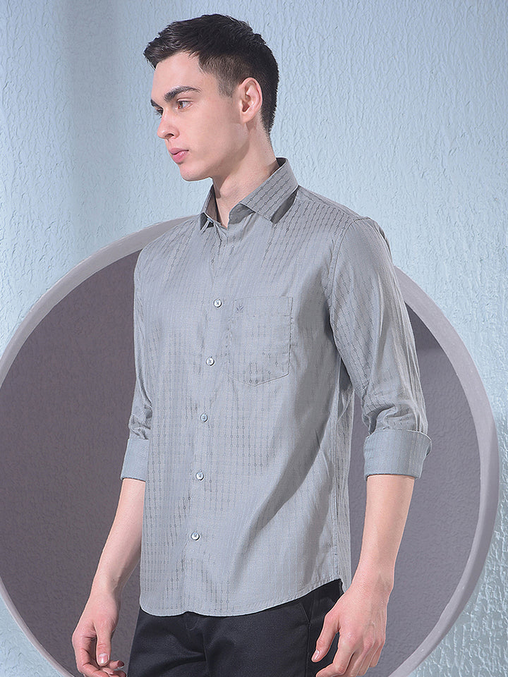 Deep Green Jacquard Shirt