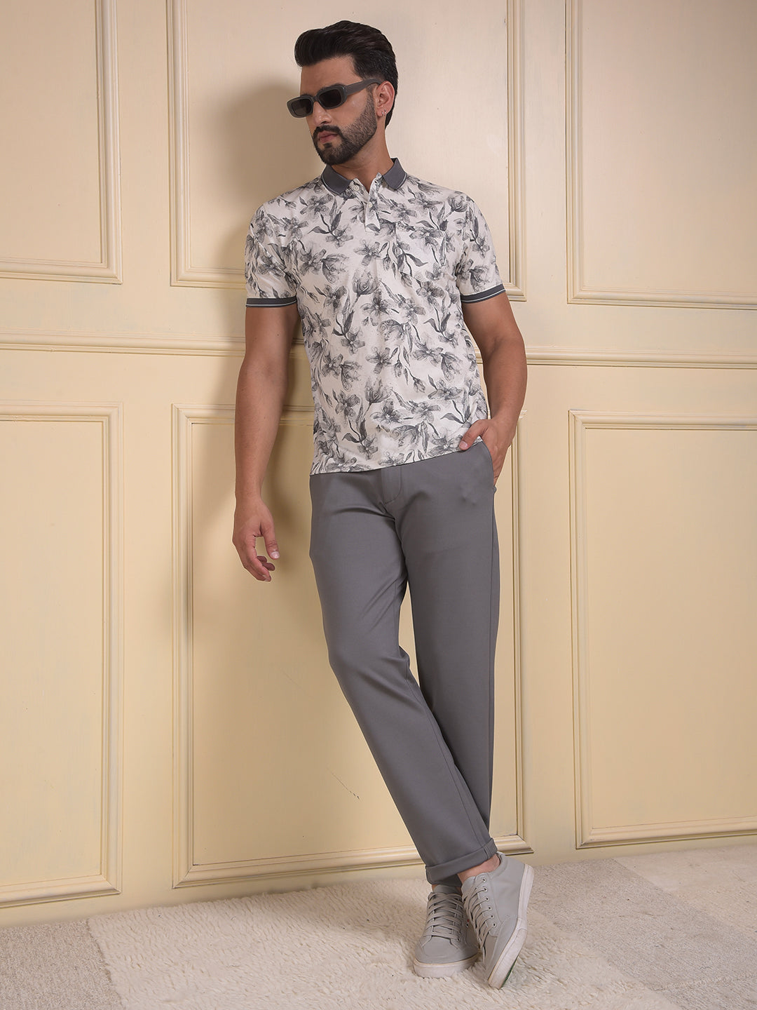 Grey Modern Trousers