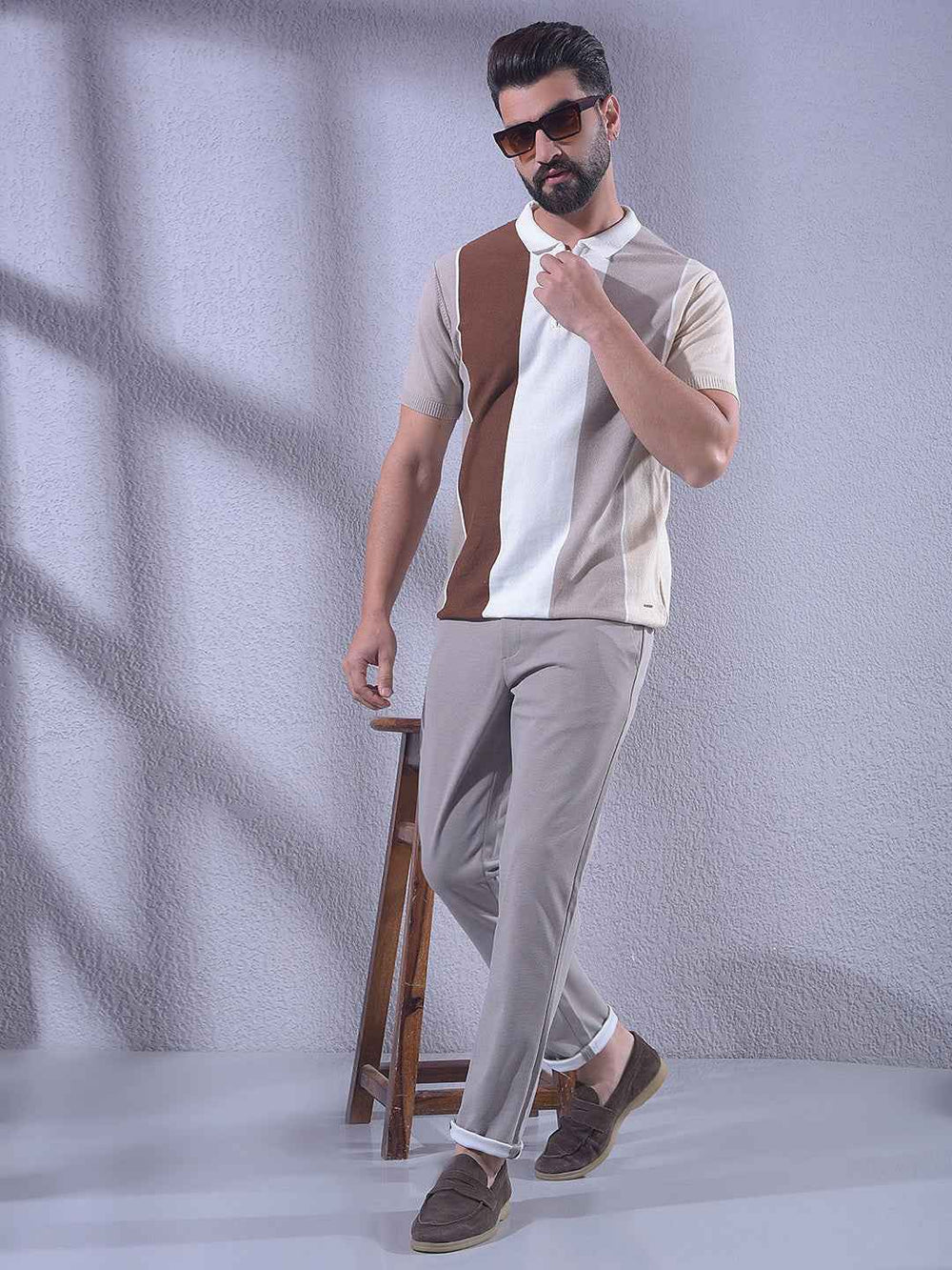 Khaki Knitted Trousers