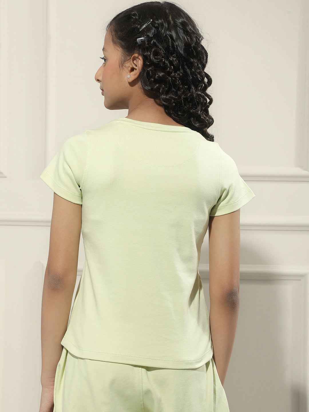 Green Typographic Print T-Shirt