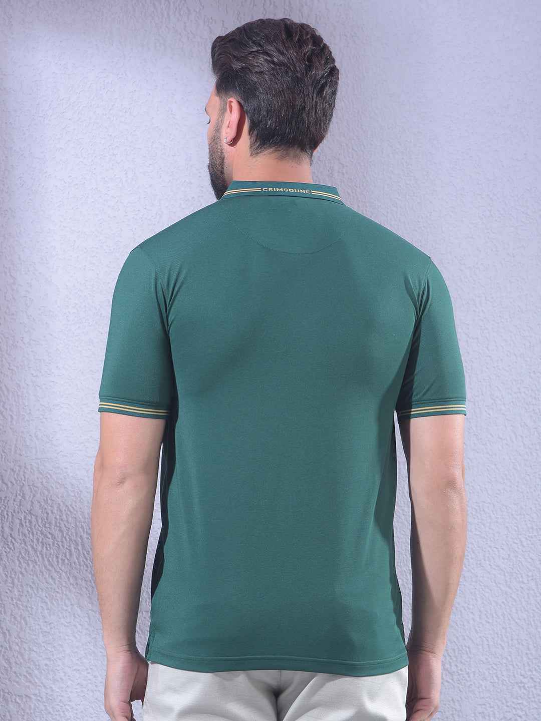 Green Polo Neck T-Shirt