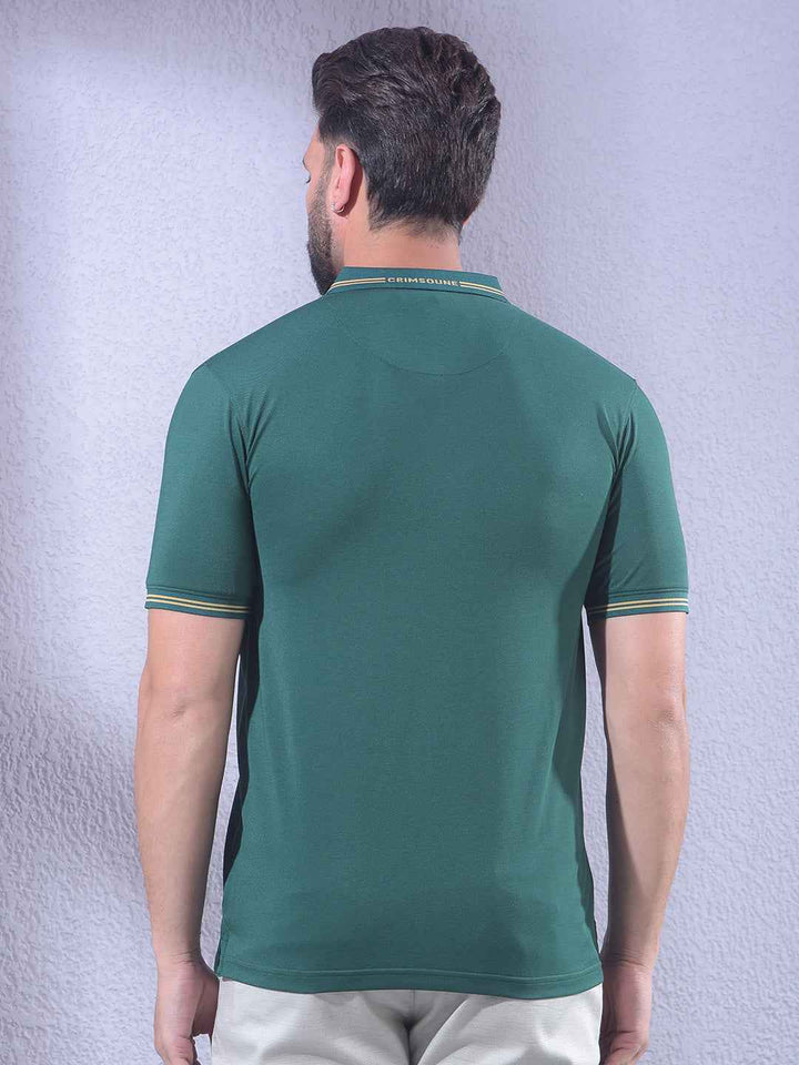 Green Polo Neck T-Shirt