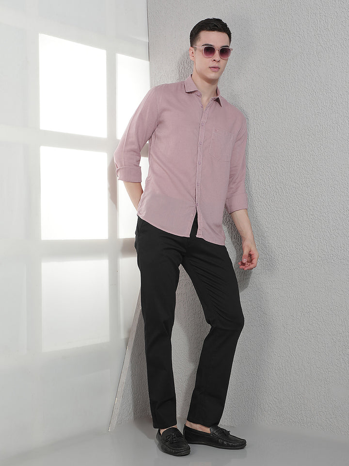 Pink Linen Shirt