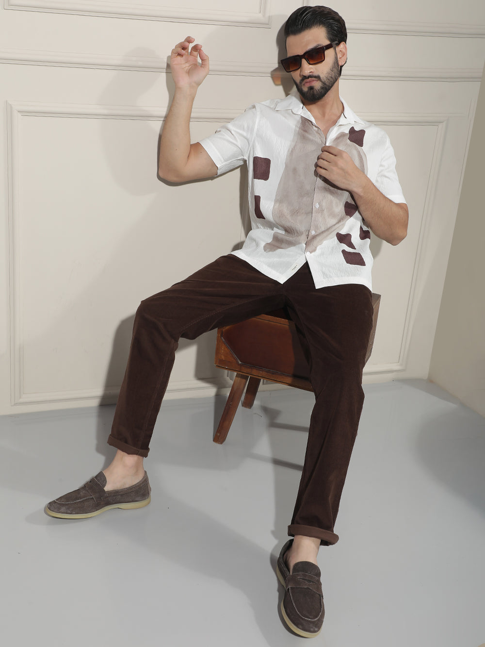 Classic Hazelwood Brown Corduroy Trousers