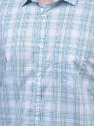 Green Checked 100% Cotton Shirt