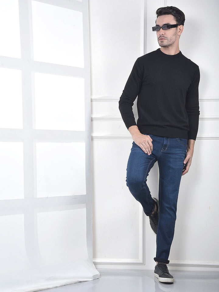 Classic Black Knit Sweater