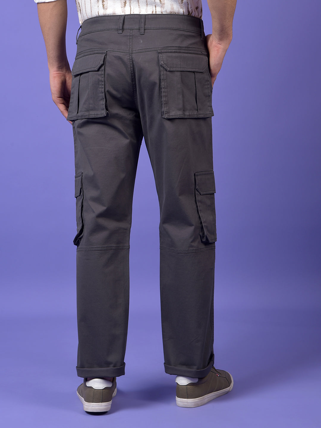 Grey Cargo Trousers