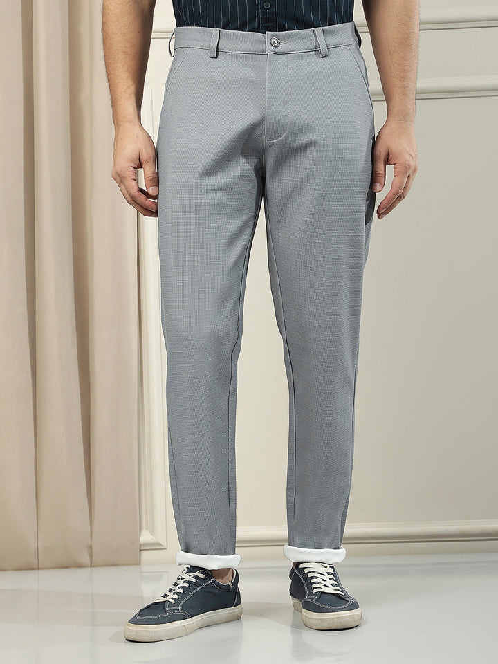 Steel Grey Knitted Trousers