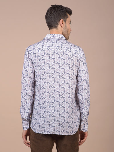 Purple Printed Shirt