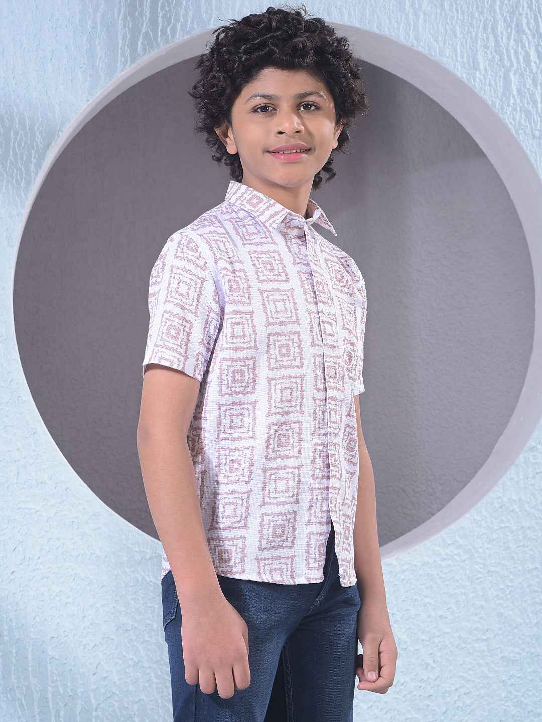 Royal Purple Printed Shirt