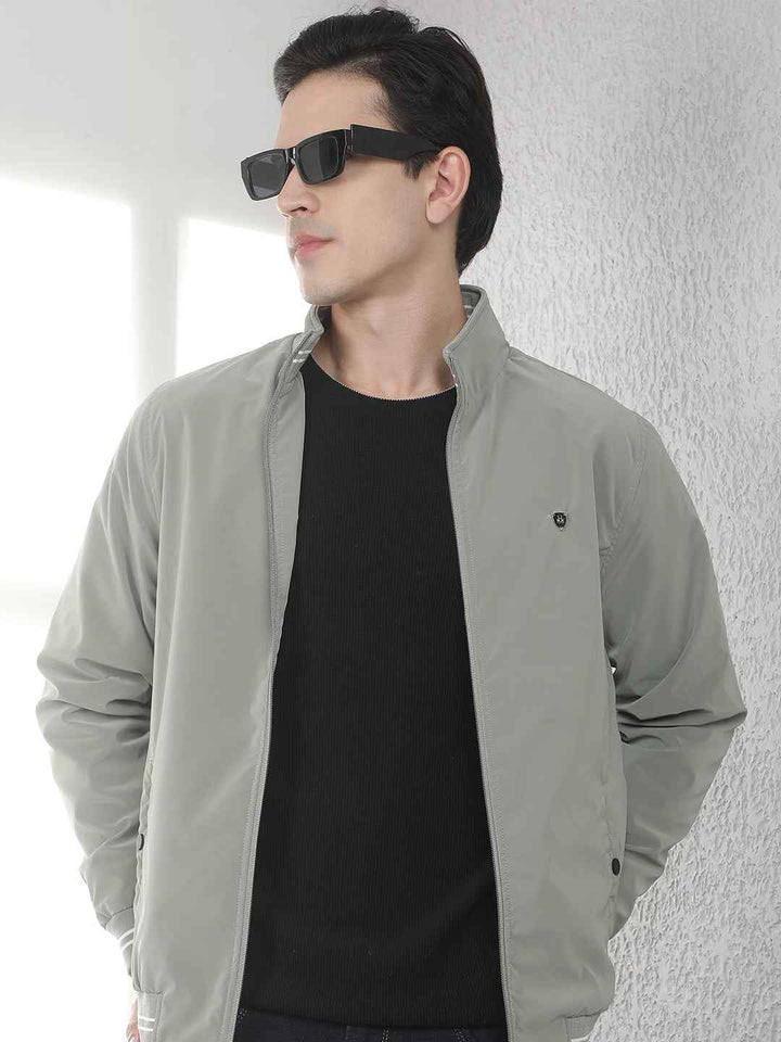 Signature Leaf Green Puffer Jacket