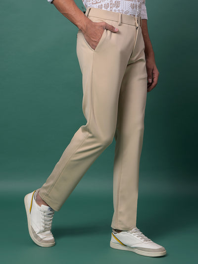 Natural Beige Chino Trousers