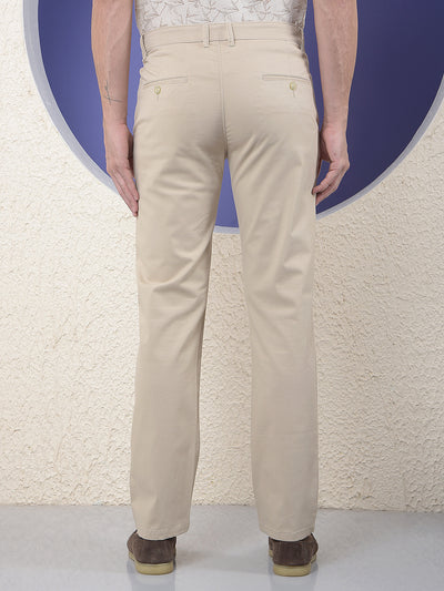 Classic Sand Beige Straight Trouser