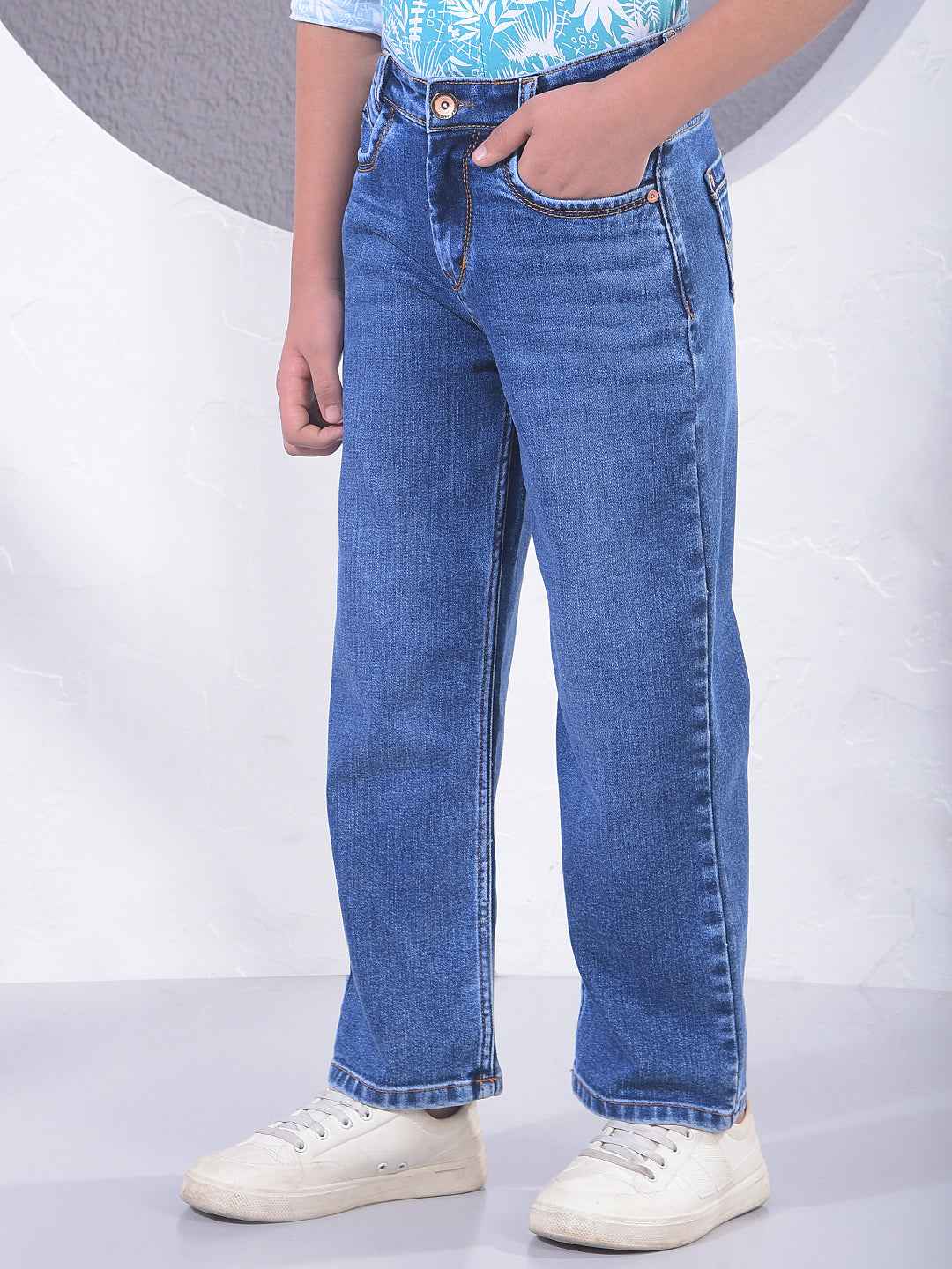 Deep Blue Urban Baggy Jeans