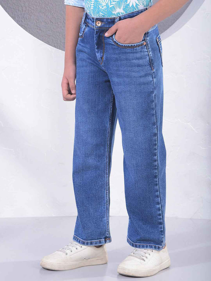 Deep Blue Urban Baggy Jeans