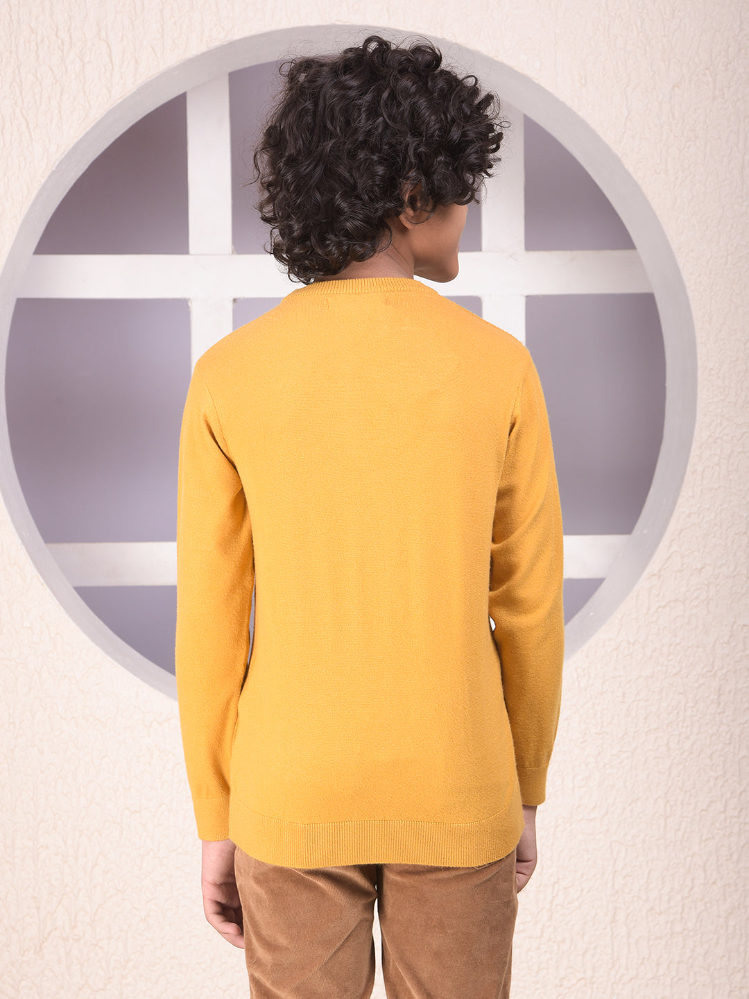 Luxe Mustard Jacquard Sweater