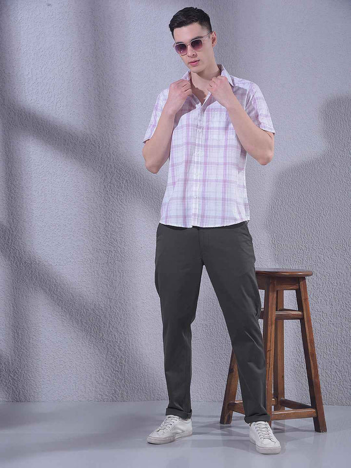 Voilet Checked Shirt