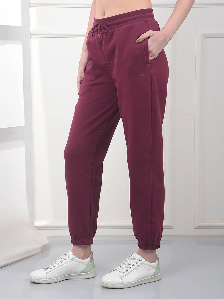 Comfy Wine Fleece Joggers
