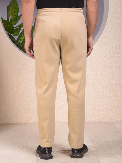 Beige Knitted Trackpants