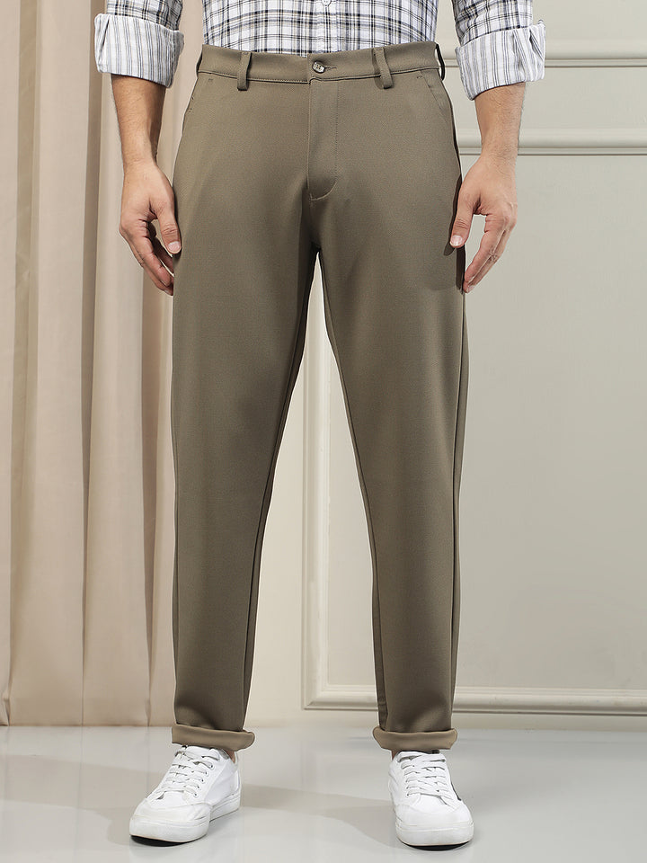 Essential Moss Olive Knitted Trousers