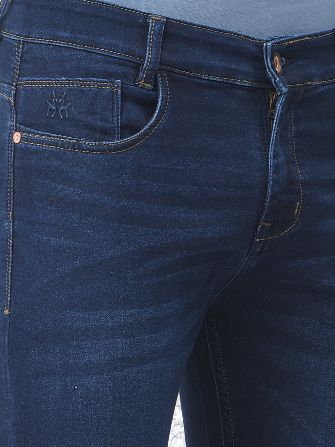 Versatile Blue Denim Jeans-Men Jeans-Crimsoune Club