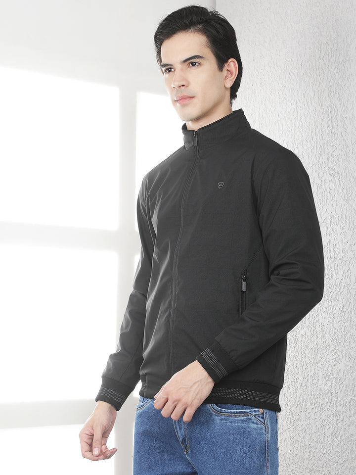 Signature Raven Black Bomber Jacket